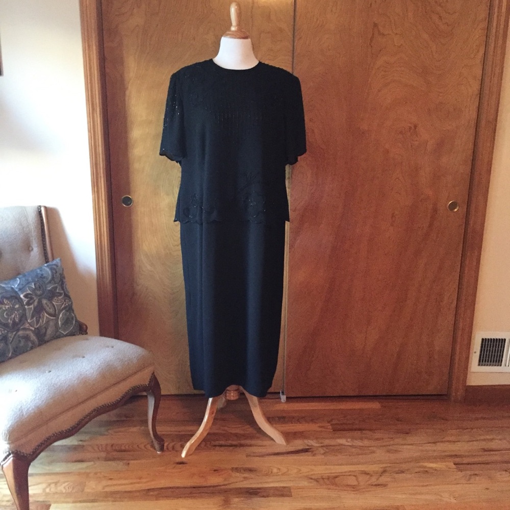 Black evening dress